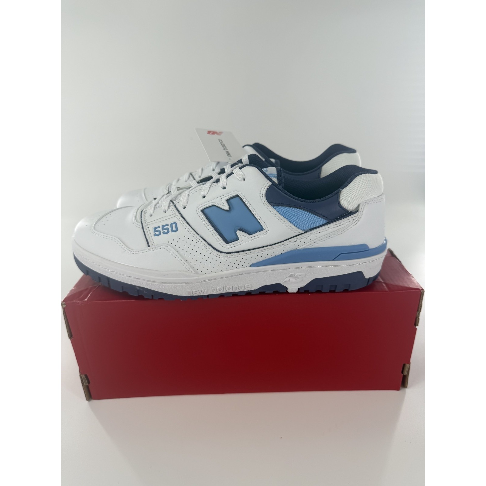 New Balance 550 Unc White University Blue Men's Size 8.5 D Medium 550 Sl Golf
